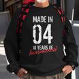 18Th Birthday Boys Girls Awesome Since 2004 18 Year Old Sweatshirt Gifts for Old Men