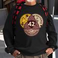 42 Answers To Life Universe Everything Hitchhikers Galaxy Guide Sweatshirt Gifts for Old Men