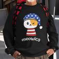 4Th Of July Cat Meowica Independence Day Patriot Usa Flag Sweatshirt Gifts for Old Men
