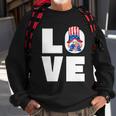 4Th Of July Gnome For Women Patriotic American Flag Heart Gift Sweatshirt Gifts for Old Men