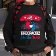 4Th Of July Pregnancy Patriotic Lil Firecracker On The Way Gift Sweatshirt Gifts for Old Men