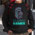 70S 80S 90S Vintage Retro Arcade Video Game Old School Gamer V6 Men Women Sweatshirt Graphic Print Unisex Gifts for Old Men