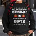 All I Want For Christmas Is Lots Of Gifts Funny Sweatshirt Gifts for Old Men