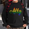 Ally Pride Rainbow Tshirt Sweatshirt Gifts for Old Men