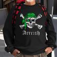 Arrrish Irish Pirate Skull Clover Tshirt Sweatshirt Gifts for Old Men