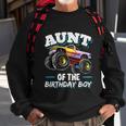 Aunt Of The Birthday Boy Monster Truck Birthday Party Funny Gift Sweatshirt Gifts for Old Men