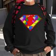 Autism Superhero Puzzle Crest Tshirt Sweatshirt Gifts for Old Men