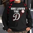 Baseball She Loves The D Los Angeles V2 Sweatshirt Gifts for Old Men