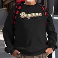Bayonneretro Art Baseball Font Vintage Sweatshirt Gifts for Old Men