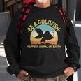 Be A Goldfish Happiest Animal On Earth Tshirt Sweatshirt Gifts for Old Men