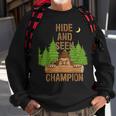 Bigfoot Hide And Seek Champion Funny Sasquatch Forest V2 Sweatshirt Gifts for Old Men