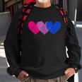 Bisexual Heart Bisexuality Bi Love Flag Lgbtq Pride Sweatshirt Gifts for Old Men