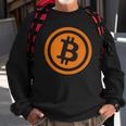 Bitcoin Logo Emblem Cryptocurrency Blockchains Bitcoin Sweatshirt Gifts for Old Men