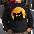 Black Cat Halloween Design Funny Cat Halloween Sweatshirt Gifts for Old Men