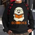 Booooks Ghost Boo Read Books Library Teacher Halloween Cute V3 Sweatshirt Gifts for Old Men