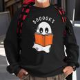 Booooks Ghost Books Halloween Teacher Funny Teacher Sweatshirt Gifts for Old Men
