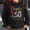 Chapter 50 Years Est 1972 50Th Birthday Red Rose Wine Crown Sweatshirt Gifts for Old Men