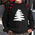 Christmas Trendy Drawing Tree Artistic Sweatshirt Gifts for Old Men