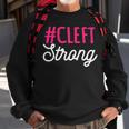 Cleft Lip Palate Strong Awareness Week Orofacial Hare-Lip Sweatshirt Gifts for Old Men