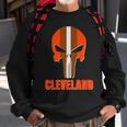 Cleveland Skull Football Tshirt Sweatshirt Gifts for Old Men