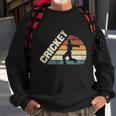 Cricket Sport Game Cricket Player Silhouette Cool Gift Sweatshirt Gifts for Old Men