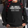 Crossword Go F Yourself Would You Like To Buy A Vowel Sweatshirt Gifts for Old Men
