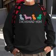 Dachshund Mom Wiener Doxie Mom Graphic Dog Lover Gift Sweatshirt Gifts for Old Men