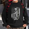 Distressed Memorial Day Gift Us Flag Military Boots Dog Tags Gift Sweatshirt Gifts for Old Men