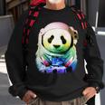 Dj Panda Astronaut Sweatshirt Gifts for Old Men