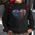 Dragonfly 4Th Of July Usa Flag America Patriotic Usa Sweatshirt Gifts for Old Men