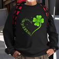 Dragonfly Heart Irish Shamrock Heart Clover St Patrick Day Sweatshirt Gifts for Old Men
