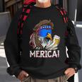 Eagle Mullet 4Th Of July Beer Usa American Flag Merica Cool Gift Sweatshirt Gifts for Old Men