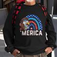 Eagle Mullet 4Th Of July Rainbow Usa American Flag Merica Gift V2 Sweatshirt Gifts for Old Men