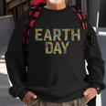 Earth Day Logo Sweatshirt Gifts for Old Men