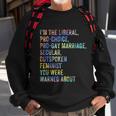 Feminist Empowerment Womens Rights Social Justice March Sweatshirt Gifts for Old Men
