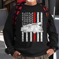 Fire Truck American Firefighter Thin Red Line Flag Tshirt Sweatshirt Gifts for Old Men