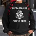 Firefighter Funny Firefighter New Dad Promoted Daddy Humor Fathers Day Sweatshirt Gifts for Old Men