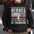Firefighter Proud Fireman Grandpa Of A Firefighter Grandpa Sweatshirt Gifts for Old Men