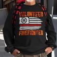 Firefighter Red Line Flag Fireman Wife Girlfriend Volunteer Firefighter Sweatshirt Gifts for Old Men