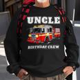Firefighter Uncle Birthday Crew Fire Truck Firefighter Fireman Party V2 Sweatshirt Gifts for Old Men