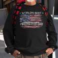 Firefighter Vintage Usa American Flag Worlds Best Firefighter Dad Funny Sweatshirt Gifts for Old Men
