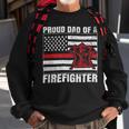 Firefighter Vintage Usa Flag Proud Dad Of A Firefighter Fathers Day Sweatshirt Gifts for Old Men