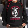 Firefighter Wildland Fireman Volunteer Firefighter Wife Fire Department V2 Sweatshirt Gifts for Old Men