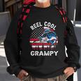 Flag Vintage Reel Cool Grampy Fishing For 4Th Of July Sweatshirt Gifts for Old Men