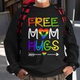 Free Mom Hugs Rainbow Heart Lgbt Pride Month Sweatshirt Gifts for Old Men