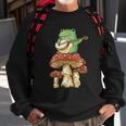 Frog Playing Banjo On Mushroom Cute Cottagecore Aesthetic Sweatshirt Gifts for Old Men