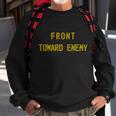 Front Toward Enemy Military Quote Vintage Tshirt Sweatshirt Gifts for Old Men