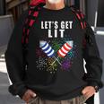 Funny 4Th Of July Lets Get Lit 2021 Pun Sweatshirt Gifts for Old Men