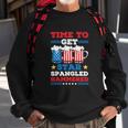 Funny 4Th Of July Time To Get Star Spangled Hammered Sweatshirt Gifts for Old Men