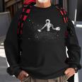 Funny Astronaut Vacuuming Galaxy Stars Sweatshirt Gifts for Old Men